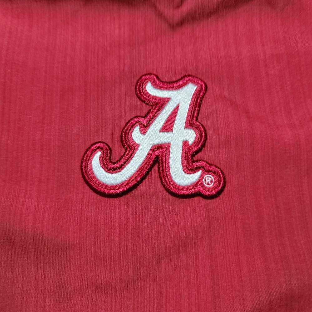 Alabama Crimson Tide Jacket Mens 2XL Red NCAA Football Nike 1/4 Zip Pullover - Picture 5 of 11